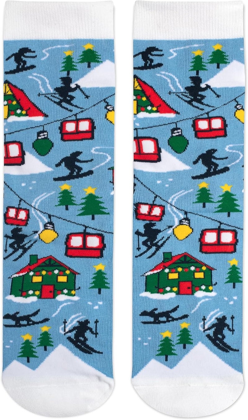 Lavley Ski Socks - Funny socks for skiers and snowboarders - Unisex novelty gift - Great for birthdays or holidays - Image 3